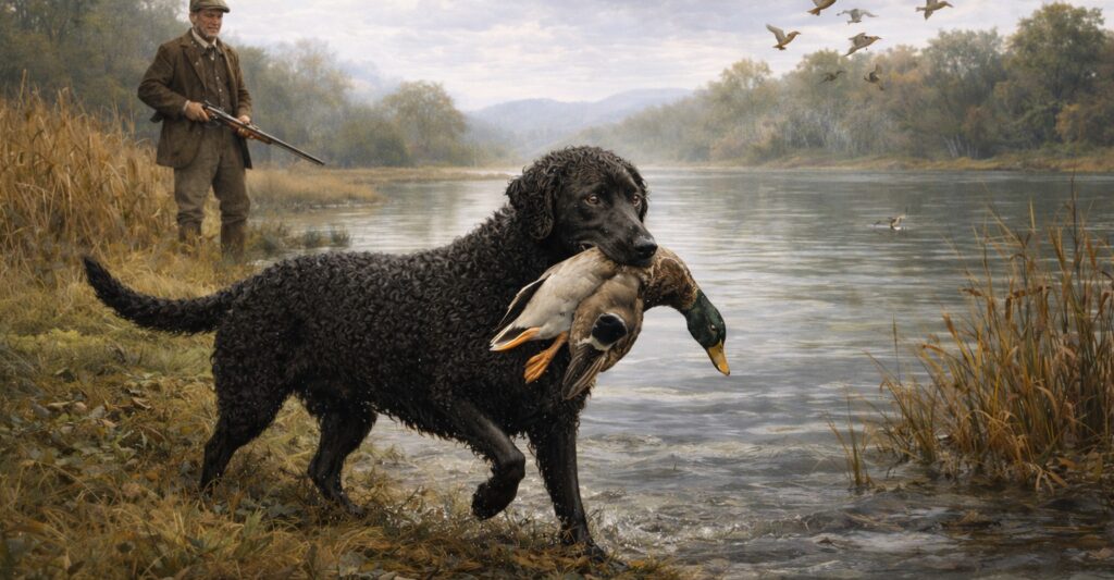 Curly-coated Retriever Origin Picture