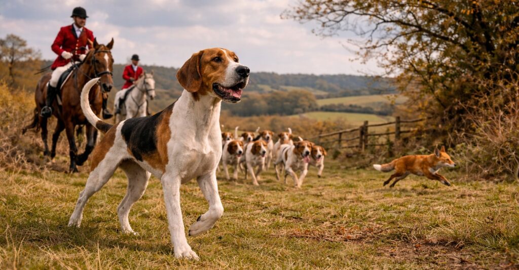 English Foxhound Origin Picture